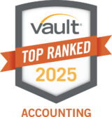 Vault Top Ranked Accounting 2025 Logo