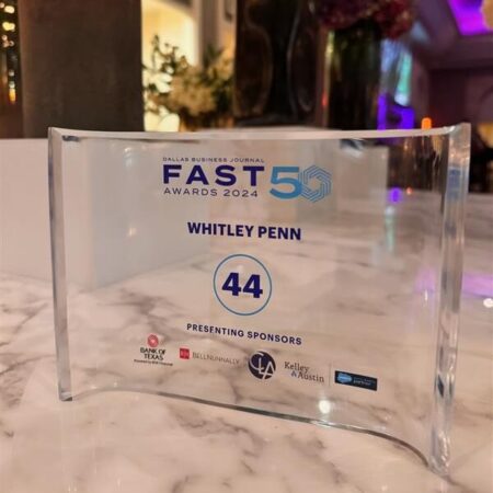 Whitley Penn Named to Dallas Business Journal’s Fast 50 List (2) Second picture of Dallas Business Journal's Fast 50 List Award to Whitley Penn