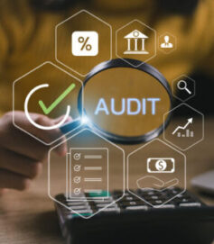 Audit business concept. Examination and evaluation of the financial statement of an organization; income statement, balance sheet, cash flow statement. Examination and evaluation of the financial statement of an organization; income statement, balance sheet, cash flow statement.