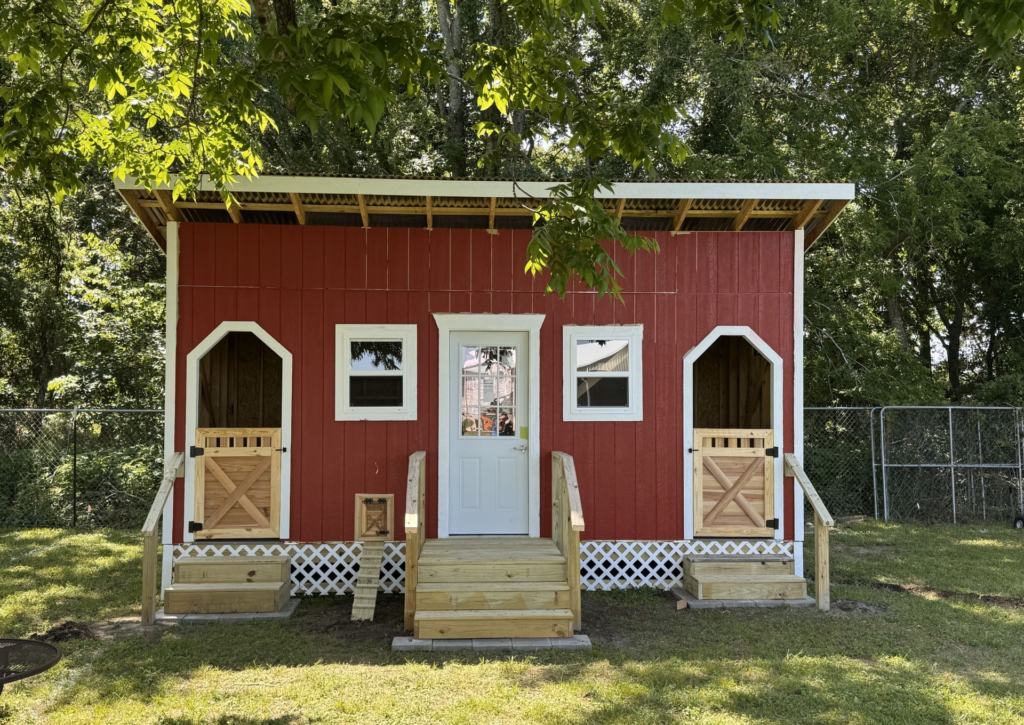 The chicken coop at New Danville - A "Taj Mahal" for chickens
